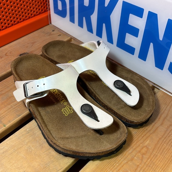 Birkenstock Kids Gizeh Sandals - Ice Pearl Moonstone - Picture 2 of 6